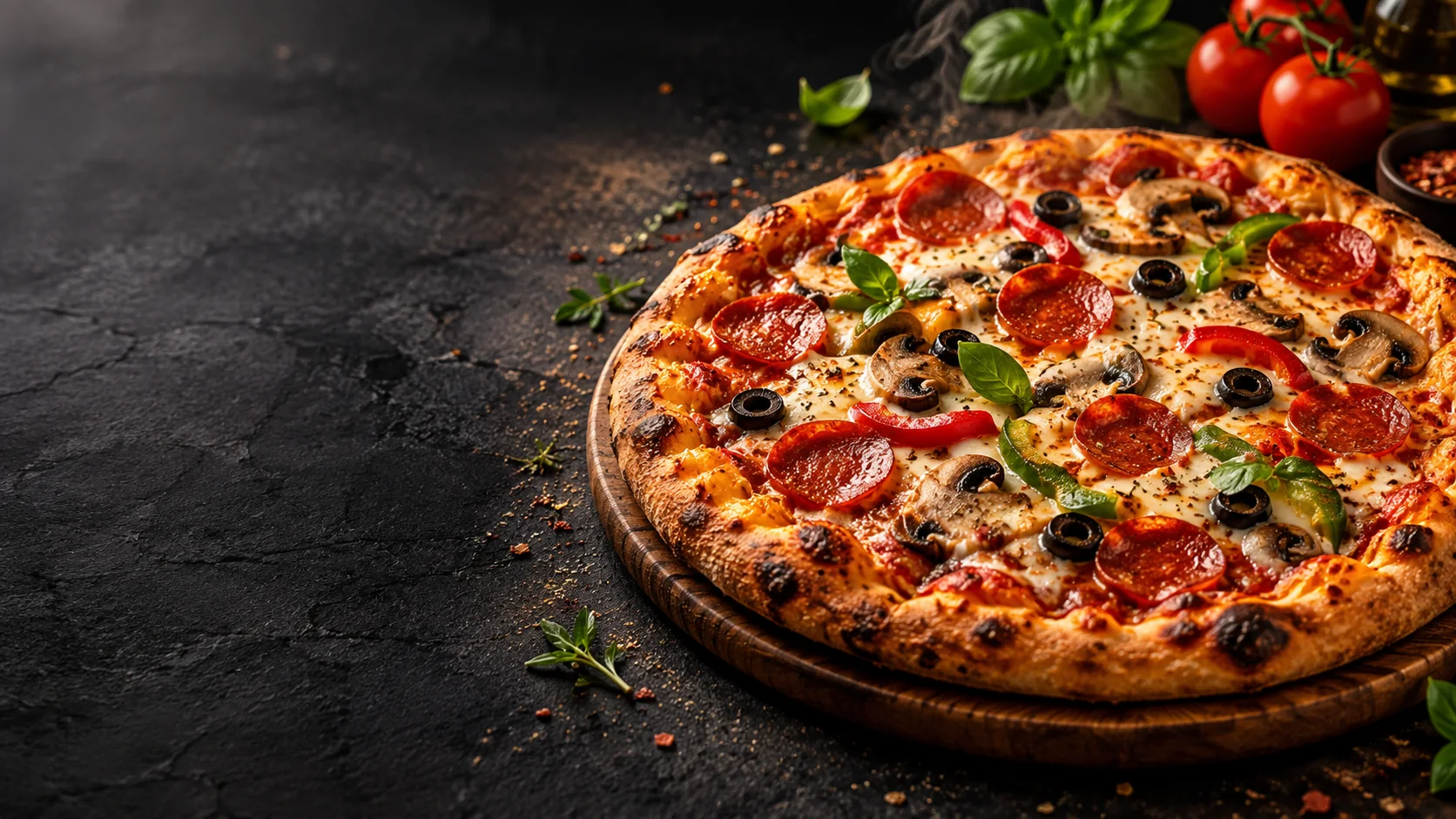 Fresh pizza