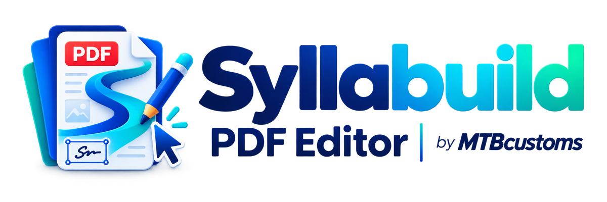 Syllabuild PDF Editor by MTBcustoms